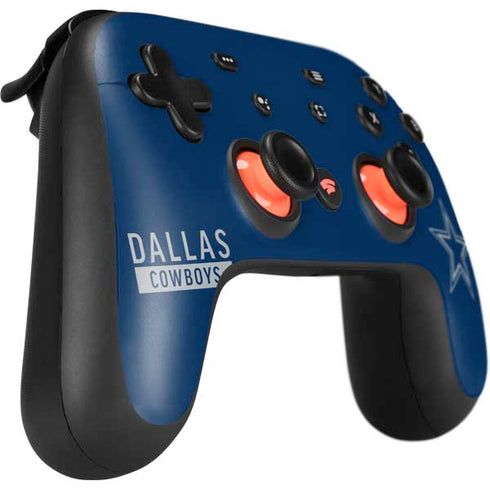 NFL Dallas Cowboys Blue Performance Series Google Stadia Controller Skin